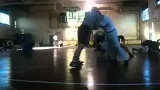 Kelly burch and sam schmitz wrestling