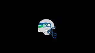 Bouncing Seahawks Throwback Helmet - DVD-Style Screensaver 4K 60fps - 10 Hours