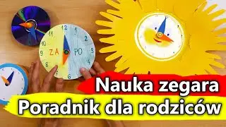 Jak nauczyć dziecko zegara? Sprawdzone ćwiczenia + gotowe zegary - Nauka godzin i minut przez zabawę