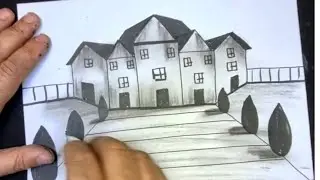رسم منزل بخطوتين للمبتدئين. جرب وتعلم