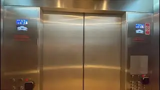 1988 OTIS (mod.) traction elevators at Grand Hotel Prague Towers - Prague, CZ.