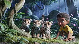 Five Little Ocelots Prowl Prowl Prowl 🐆 | Nursery Rhymes for Kids & Baby Songs