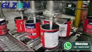 Automatic Glue & Paint Filling Machine  5 Gallon Pail Filler for EU Factories