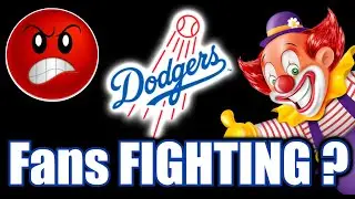 DODGERS fans FIGHTING DODGERS FANS.  Cmon man...be better. !!