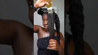 This helped me in achieving over waist length hair 🥰 #naturalhair #4chair #hairgrowth