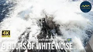 9 hrs Study Sound - White Noise from Sweden - Location: Bullerforsens Kraftverk, Borl&auml;nge