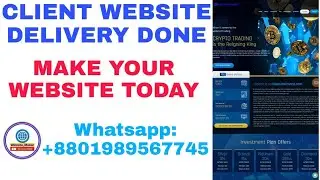 Make Your investment website today|Client Website Delivery Done| With Proof☑️