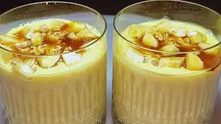 Healthy Creamy Mango Milk Dessert ! Easy and Delicious