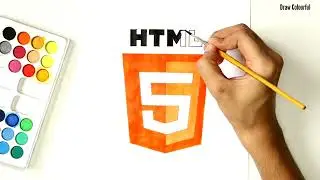 How to draw HTML logo | HTML
