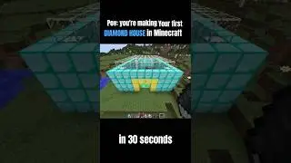 Making your first Diamond House in Minecraft