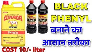Correct method of making black phenyl. Make it now for Rs 10 per liter.