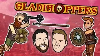 SWAPPING SPEARS | Let's Play Gladihoppers (Demo) | Thumb Wars | Multiplayer Gameplay