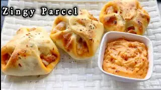Domino's Zingy Parcel Recipe |Chicken and Cheese Zingy Parcel Recipe | Easy & Quick Recipe