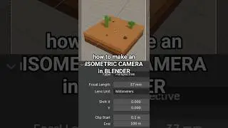 How to make an Isometric Camera in Blender! #tutsbykai #blender #3danimation #tutorial