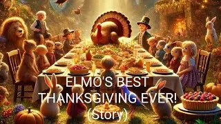 ELMO'S BEST THANKSGIVING EVER! (Story) #6 Read Aloud for Kids | Easy English Story
