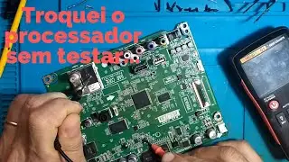 TV LG 49 troca do processador BGA