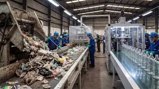 How Millions of Glass Bottles Are Recycled Inside a Factory | Massive Recycling Process