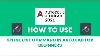 AutoCad Me Spline Edit Command Kaise Use Kare ll How To Use Spline Edit Command In AutoCad