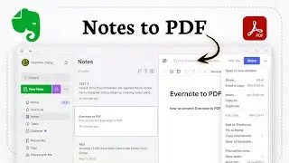 How to Convert Evernote Notes to PDF (Basic Export Guide)