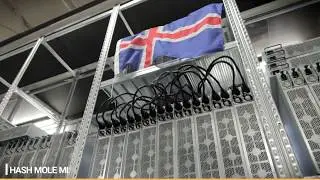Cryptocurrency Mining Farm in Iceland.