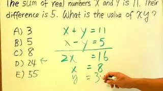 ACT MATH Medium Level Question & Solution. Free Math Tutor. ACT Prep Classes. SAT Scores