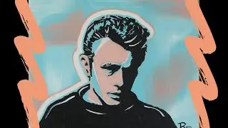 Pop Art James Dean STEP-BY-STEP Painting Tutorial for Beginners | FREE Art Lesson