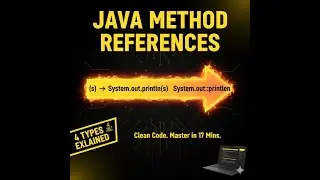 Lambda to Method Reference: Clean #Java Code! Master 4 types in 17 mins. #streamapi #jobs