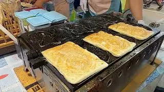 Taiyaki croissant, fish, dense filling, greasy cheese | ครัวซองต์ไทยากิปลา | KiNG Street Food