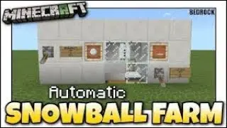 How to Make a Minecraft Automatic Snow Farm!!!!! All Platforms