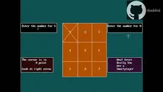 A TicTacToe Implementation Using C Graphics