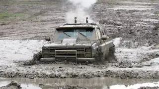 Yellow Chevy Going Deep At Country Compound Mud Bog