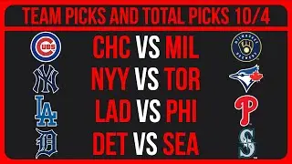 MLB Picks Today 10/4/25 | MLB Picks & Predictions Today 10/4/25