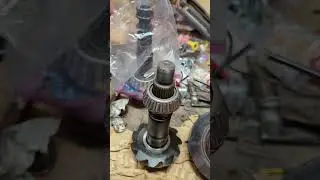 sliding old/used outer pinion bearing on after honing inside