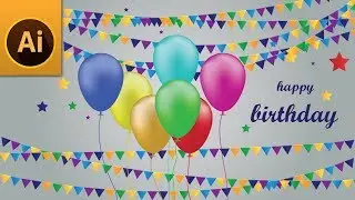 Tutorial: Create a Birthday Background with Colorful Balloons