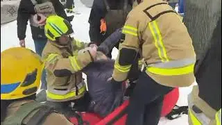 🇺🇦👩&zwj;🚒Rescuers saved 16 people from upper floors of a 16 story building attacked by ruzzian drones