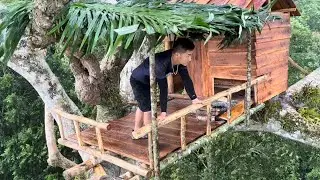 200 days to build a house on an ancient tree over 70m high #5