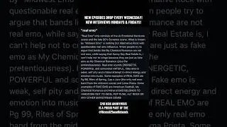 The emo copypasta lives forever!what&rsquo;s your favorite &ldquo;real emo&rdquo; band? #emo #copypasta #mcr #emomusic