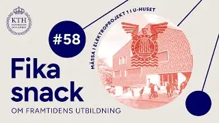 58 | Fikasnack från mässan för Elektroprojekt 1 med studenter och lärare