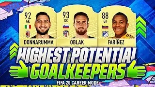 FIFA 20 | BEST YOUNG PLAYERS ON CAREER MODE! | HIGHEST POTENTIAL GOALKEEPERS 90+ RATED | FUT 20