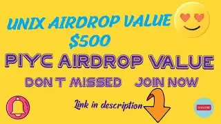 NEW AIRDROP 500 UNIX COIN VALUE $500 AND ANOTHER ONE