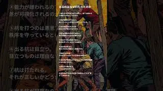 出る杭は打たれる#同調圧力 #人間心理 #infj