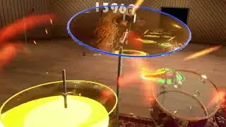 ＶＲドラムゲーム「DrumBeatsVR」旧バージョンが選択できるようになってたので夜中にハードでやってみた