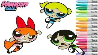Coloring Book Powerpuff Girls Blossom Buttercup Bubbles PPG Colouring Pages MLP Rainbow Splash
