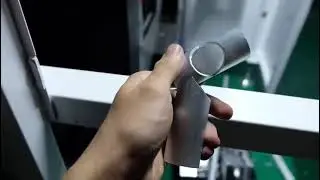 Beveling metal pipe - cutting effect demonstration