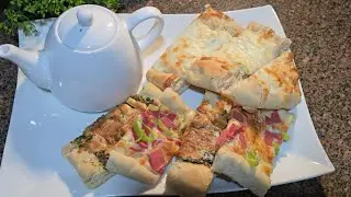 #فطائر_طريه 🫖☕️سهله وبسيطه لعشاء شتوي خفيف ودافئ