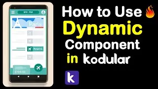 How to use the dynamic component in our Application kodular,appybuilder.(2020)