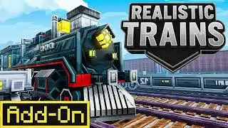 Realistic Trains Addon | Link download &ndash; Train & Railway Vehicles for Minecraft Bedrock 