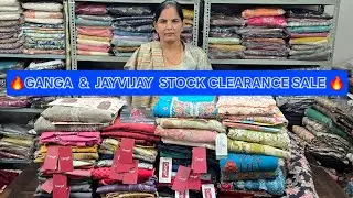 🥁GANGA SUITS LATEST AND JAYVIJAY SUITS STOCK CLEARANCE MAHA SALE 🎊 RAMTEX SUITS AND ALL BRAND SUITS🔥