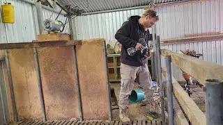 The clean out starts |  SHEARING SHED RENOVATION