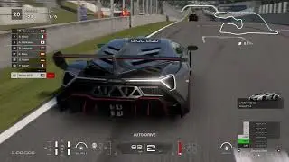 GT7 - Lamborghini Veneno '14 in European Clubman Cup 600 at Deep Forest Raceway Reverse